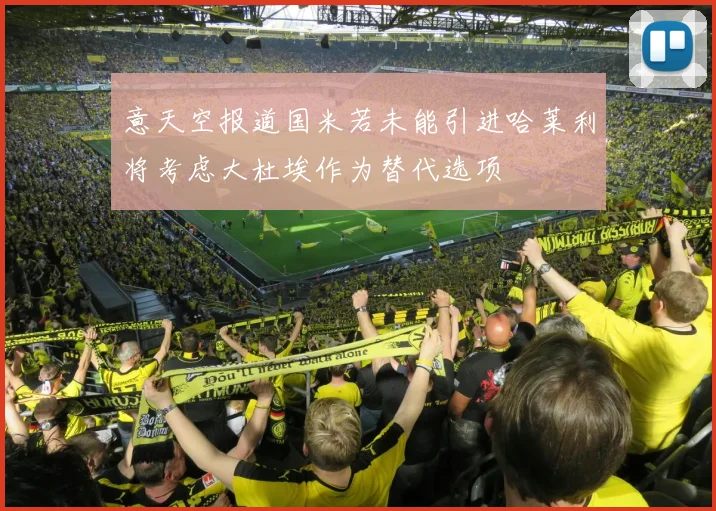 意天空报道国米若未能引进哈莱利将考虑大杜埃作为替代选项
